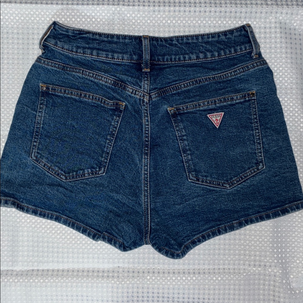 Guess Dark Blue Denim Jean Shorts
